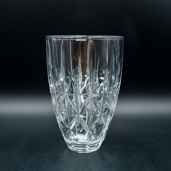 Marquis by Waterford Sparkle Vase Crystal Germany 9 Inch Star Pattern - Picture 3 of 9
